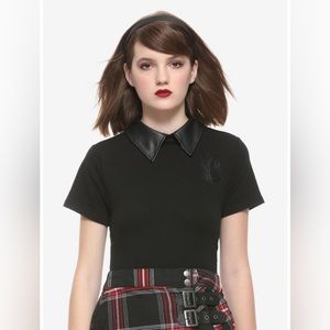 CHILLING ADVENTURES OF SABRINA Herald of Hell Pentagram Back Collared TOP!